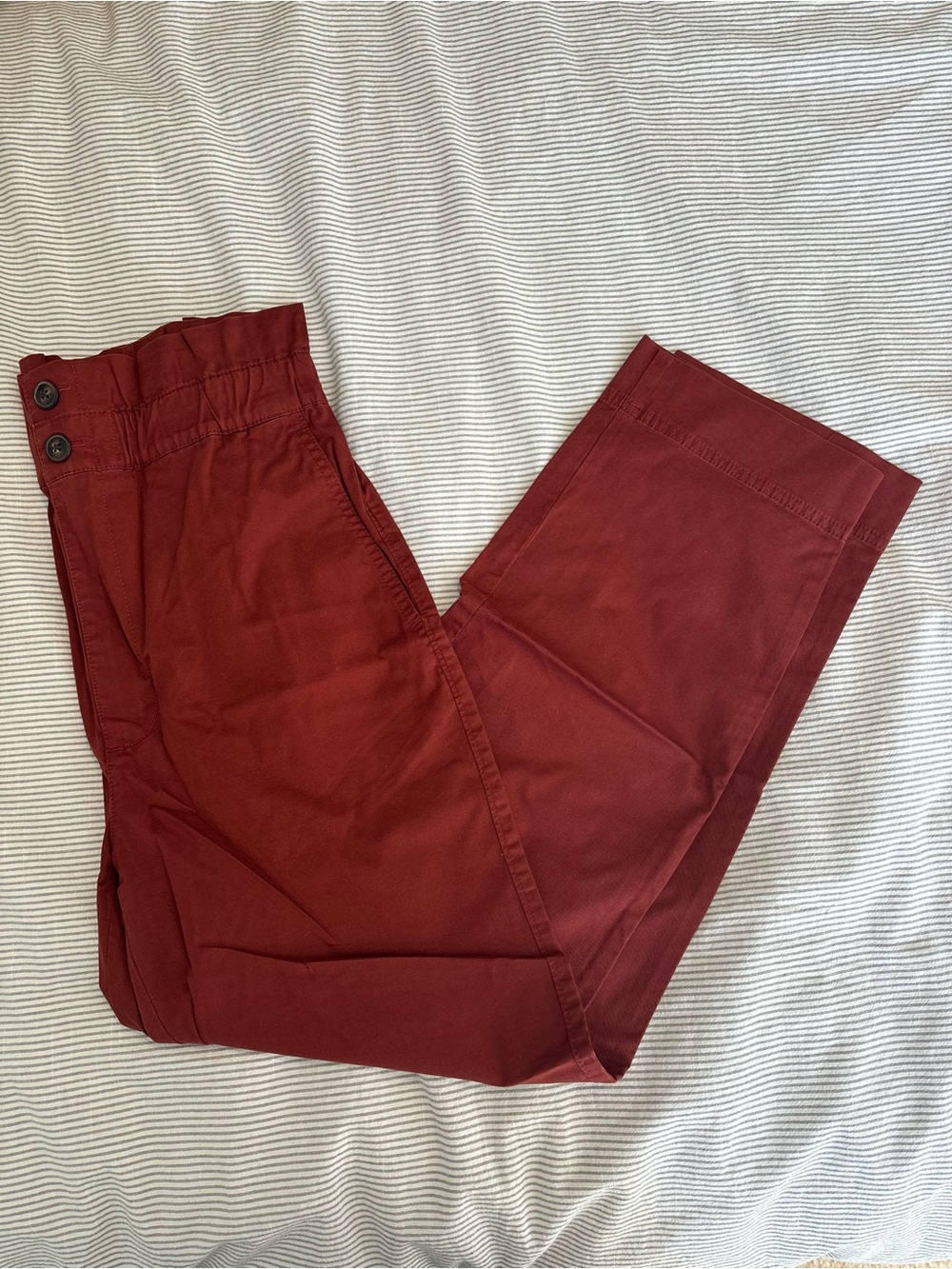 NWT Madewell Rust Paper Bag Pants